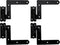 QCAA Steel Blind Shutter Hinge for Wood Frame & Brick, 1-1/16", Power