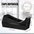 Thenshop 6 Pcs Desk Staplers Tape Dispensers Set, Black Staplers for Office, Includes Standard Staples and Tape Holder