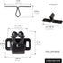 4 PCS Cabinet Latch Double Roller Catch Hardware for Kitchen Cabinet Door Latches and Catches