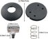 WELWIK 2PCS 100 250V Floor Standing Foot Switch Round Inline Foot Lamp Switch AC Plastic Self-Locking Pushbutton Switch