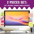 ZXZCTTC 2Pack (Left and Right) Computer Monitor Side Transparent Acrylic Sticky Note Message and Memo Board, Suitable