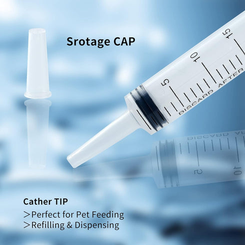 10pcs 20ml Plastic Syringes with 4pcs 13inch Tubing, Syringe for Liquid in Scientific Lab, Pet Feeding, Craft Making