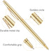 Unibene 12 Pack Slim Gold Ballpoint Pens, Black Ink 1 mm, Nice Gift for Business Office Students Teachers Wedding