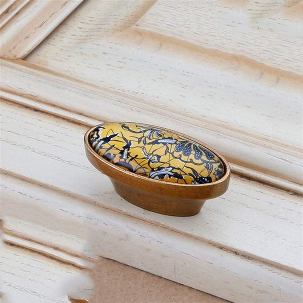 Geeyu Bathroom cabinet handle, Coffee Classic Minimalist Closet Wardrobe Door Handle, European Style
