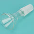 Glass Short Stem Powder Funnel, O.D. 50 mm at Top, Durable Borosilicate Glass Filter with 24/40 Inner Joint
