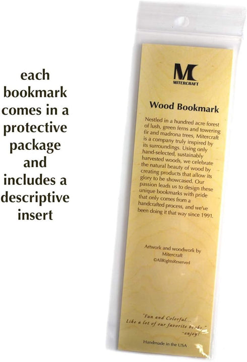 J.R.R. Tolkien Engraved Wooden Bookmark - Still Around The Corner There May Wait | LOTR Gift, Made in USA,