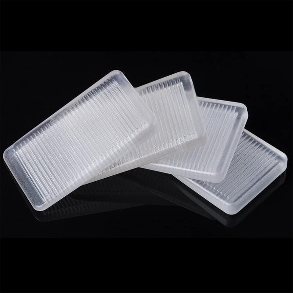 4 Pcs Clear Rubbery Table Shims, Level Wedge for Home Improvement DIY Wedge Levelers (5mm)