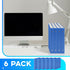 Henoyso 6 Pcs Mini 1 Inch 3 Ring Binder, Fits 5.5" x 8.5" Paper, Plastic Mini Binders for School, Office, Recipe, Photo