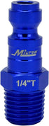 ColorFit Coupler & Plug Kit - 5 Piece, T-Style 1/4" NPT Blue