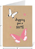 Current Kraft Thinking of You Friendship Greeting Card Set - Value Pack of 20 Cards, 5 Designs, 5" x 7"