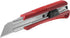 HAUTMEC 25mm Heavy-Duty Utility Knife, Snap-off Box Cutter with 3 Sharp Blades, Auto-lock Mechanism, HT0080-KN