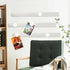 Magnetic Board with 10 Pcs White Magnet - Frameless Stainless Iron Strips with Adhesive Backing