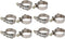 uxcell 10 Pcs 43mm-51mm Stainless Steel T-Bolt Hose Clamp for Fuel Pump Filter Plumbing