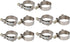 uxcell 10 Pcs 43mm-51mm Stainless Steel T-Bolt Hose Clamp for Fuel Pump Filter Plumbing