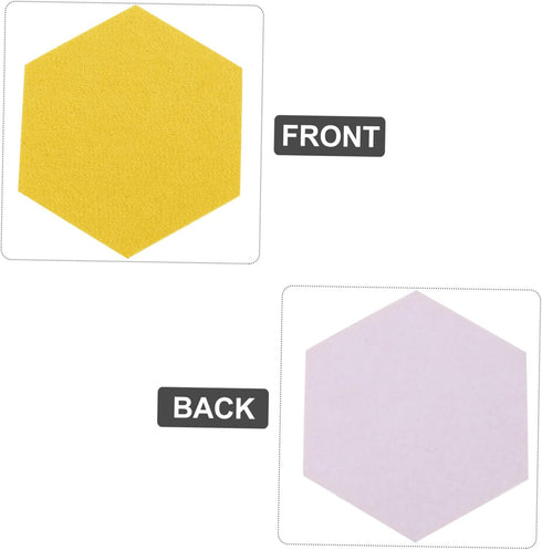 MAGICLULU 12 Pcs Felt Backdrop Wall Sticker Pin Board, Self-adhesive Black Cork Board for Home Decor