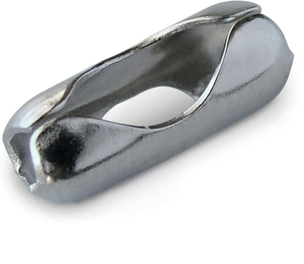 Lucky Line CONNECTORS for Size No. 6 Ball Chain, Nickel-Plated Brass, 25