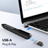 Norwii N76 Rechargeable Presentation Clicker, Long Range Wireless Presenter for PowerPoint, Black with Red Light