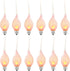 Christmas Flicker Flame Candle Light Bulbs, Country Style Silicone Dipped Flickering Replacement