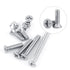 100Pcs/Bag M3 Machine Screws, 9 Types M3 Flat Head Stainless Steel SS304 Machine Countersunk Screw Bolt