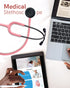 FriCARE Lightweight Stethoscope for Nurse Medical Students, Classic Home Health Diagnostic Kit, Lifetime Warranty