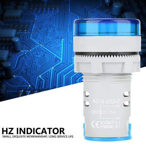 AC Frequency Meter, LED Digital Display 20-75 Hz Frequency Indicator Light
