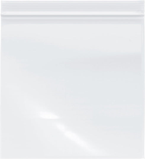 Plymor 2 Mil Zipper Reclosable Plastic Bags, 8" x 8" (Pack of 200)