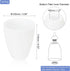 1.18" 4.53" 5 PATIKIL Hole High Plastic Lampshade, Pcs Floor Lamp Light Covers Replacement Lamp Shade Cover for Floor