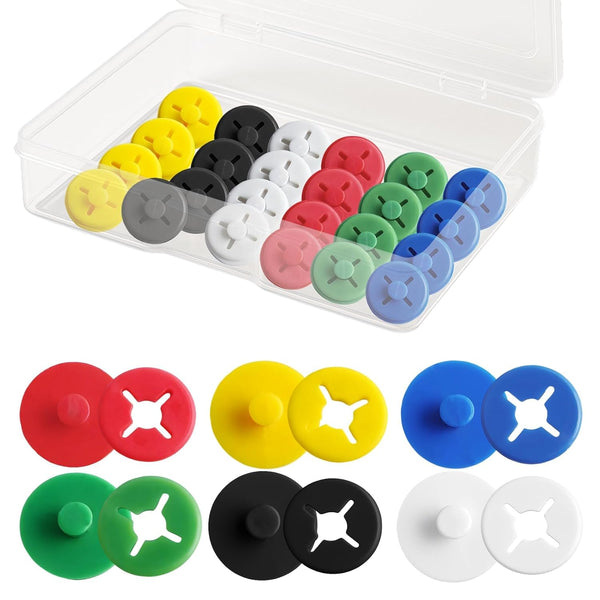 Amzlysdok 24PCS Running Bib Clips,Race Bib Clips for Runners, Number Buckle Fixing System,