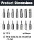 ROTATION 14-Piece Tamper Resistant Star Bits, Chrome Vanadium Steel, T5 - T40 Impact Grade Security Torx Bit Set, 1/4-inch Hex Shank by ROTATION