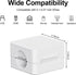 HOYAWU 10 Pack HOWAWU Magnetic Cable Clips Cord Holder, Cables Smooth Adjustable, Under Desk Cable Management Organizer