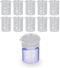 10PCS Glass Beakers Set, 25mL Graduated Measuring Beaker, Thick Walled Experiment Beaker Cups with Scale