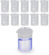 10PCS Glass Beakers Set, 25mL Graduated Measuring Beaker, Thick Walled Experiment Beaker Cups with Scale