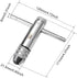 uxcell Adjustable Ratchet Tap Wrench T-Handle, for Metric M5-M12 Thread Taps, 111mm Body