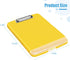 Hongri Plastic Clipboard with Storage, Heavy Duty Slim Clipboard for Work, Size 14 x 9.6 x 1.2 Inches, Yellow