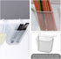 VILLCASE Dormitory Bedside Shelf Storage Baskets, Side Desk Organizer, Metal Hanging Desk Mesh Organizer with Hook Rack