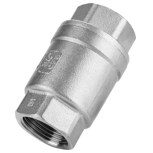 In-line Check Valve, 3/4" Female Thread Stainless Steel Vertical Valve WOG 1000