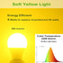 GREENIC 60 Watt Yellow Light Bulbs 2-Pack 120V E26 Base Led bulb A19 800Lm 2200k Porch Light for Outdoor Indoor Bedroom Yard by GREENIC
