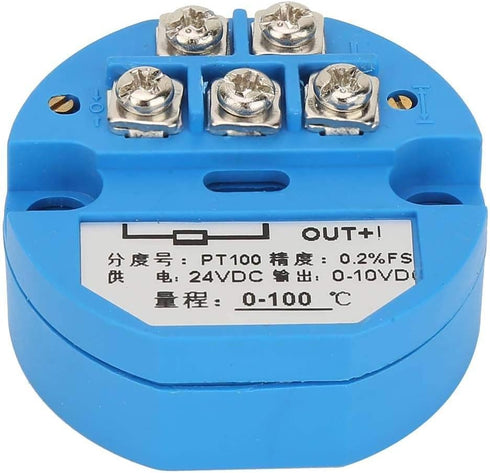 Fafeicy -50~400 Degree PT100 SBWZ Temperature Transmitter, DC24V Output 0-10V Sensor