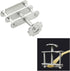 5PCS Laboratory Flow Control Tube Clamp, Adjustable Rotating Screw Compressor Hose Clamp for Chemical Testing