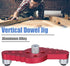 Mesee Vertical Pocket Hole Drilling Jig, 2-In-1 Woodworking Dowelling Jig Locator with Scriber Wood Dowel Drill Guide Puncher Positioner Tools for Self Centering Straight Punching Hole