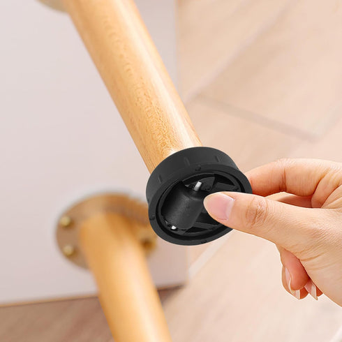 6pcs Kichvoe Heavy Duty Embedded Furniture Caster Wheels Replacement for Bedroom Office Desk Drawer Cabinets, Smooth
