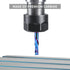 EANOSIC 1/4 inch 1/4 inch Spiral Router Bits Up Down Compression Bit Cutting Diameter with Nano Blue Coated, Shank