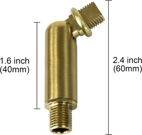 1 MELUCEE Brass Sloped Ceiling Adapter for Chandeliers Pendant Lights Pcs, Suitable for Vaulted or Angled Ceilings