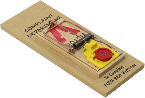 Treasure Gurus Complaint Department Mouse Trap Desk Display 3D Sign
