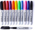 Volcanics Dry Erase Markers - Low Odor Fine Whiteboard Markers, Thin Box of 12, 10 Colors