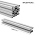 4Pack 4040 T Slot Aluminum Extrusion 300mm, 40x40 Anodized Linear Rail for 3D Printer Accessories, European Standard