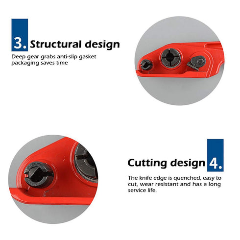 MYFAMIREA Heavy Duty Poly Strapping Tensioner and Cutter - Manual Banding Tools for 1/2" - 3/4" Width Strap