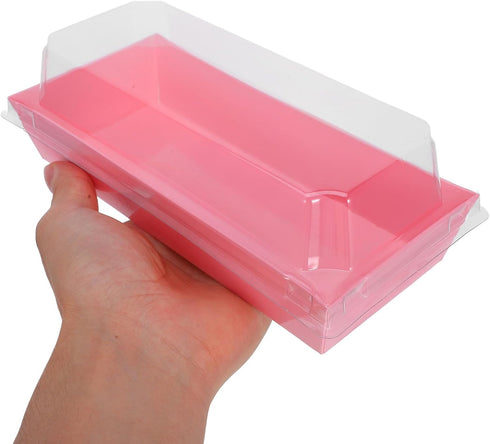 50pcs Zerodeko Rectangular Bakery Boxes with Lids, Large Disposable Food Containers for Sandwiches, Pastries, Wraps