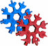 2 Pack 18 in 1 Snowflake Multi Tool, Phillips Flat Screwdriver Kit/Wrench/Bottle Opener, EDC Camping Gear Gifts for Men