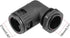 uxcell Corrugated Tube Connector 90 Degree AD21.2 Conduit Hose Joint Clamps 2Pcs